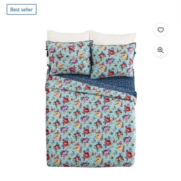 The Pioneer Woman Other - Pioneer Woman Sweet Romance Blossoms apply Velvet King Size Quilt *QUILT ONLY*